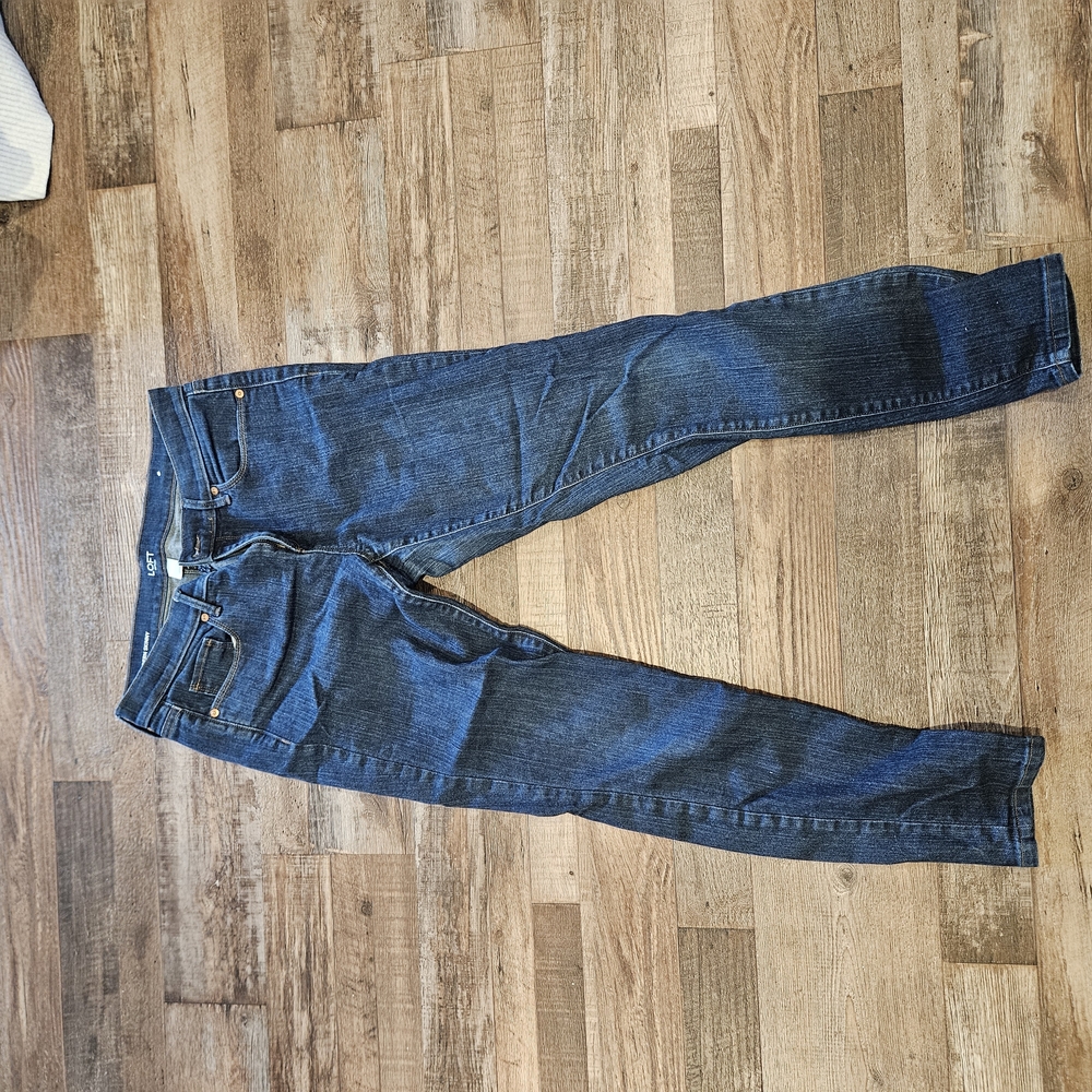 LOFT Women's Skinny Jeans - Dark Blue
